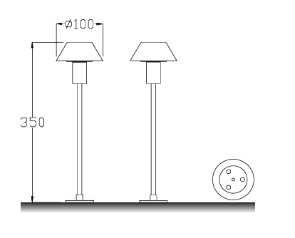 Hood 3 — technical drawing