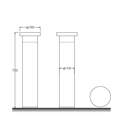 Hood 1 — technical drawing