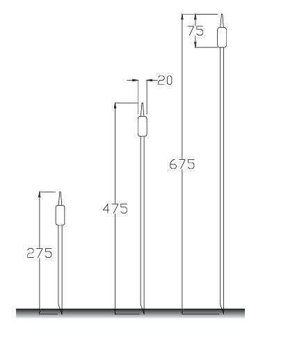 Candle — technical drawing